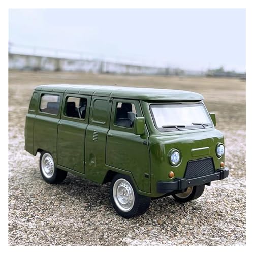 Modellauto im Maßstab 1/18 for UAZ Reisenden Legierung Transport Bus Modell druckguss Metall Stadt Sightseeing Fahrzeug Auto Modell Simulation Fahrzeug(Green) von VSIKMEY