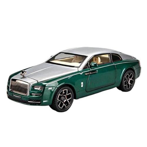 Modellauto im Maßstab 1/22 for Rolls-Royce Phantom Legierung Auto Modell Druckguss Metall Spielzeug Luxus Auto Modell Sammlung Simulation Sound Und licht Modell Auto(Green) von VSIKMEY