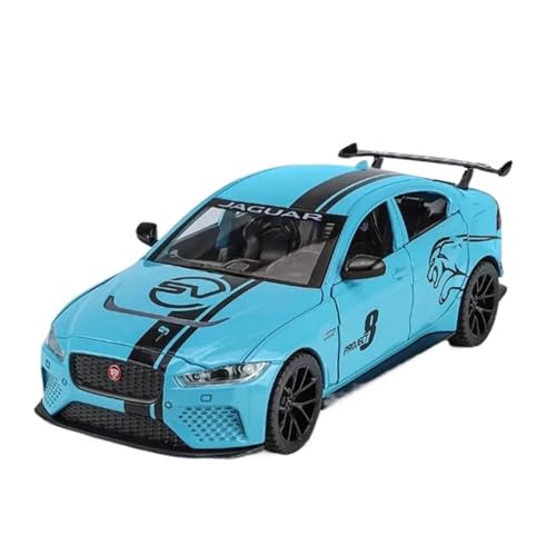 Modellauto im Maßstab 1/24 for Jaguar XE SV Project8 Legierung Sportwagen Modell Druckguss Metall Rennwagen Modell Simulation Sound und Licht Sammlung Miniatur Auto Spielzeugauto(Blue) von VSIKMEY