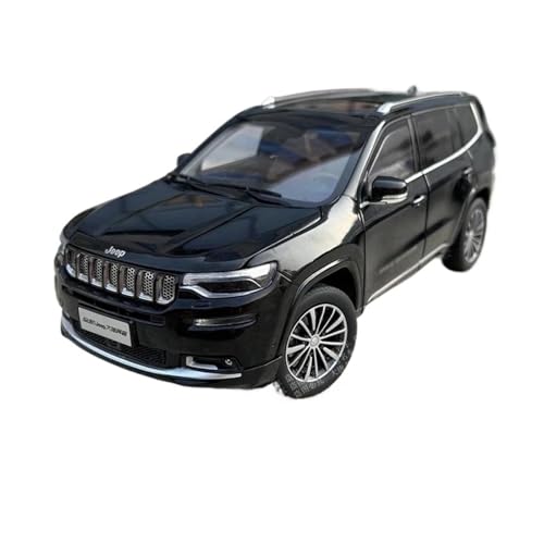 Modellauto im Maßstab 1:18 for Jeep Grand Commander SUV Legierung Auto Modell Druckguss Metall Geländewagen Auto Modell Hohe Simulation Fahrzeug Modell Auto(Black) von VSIKMEY