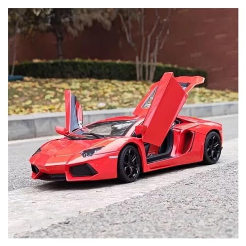 Modellauto im Maßstab 1:18 for Lamborghini Aventador LP740 Legierung Sportwagen Modell Druckguss Metall Rennfahrzeug Modell Hohe Simulation Sammlung Modell Auto(Red) von VSIKMEY