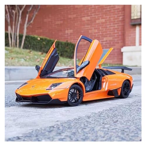 Modellauto im Maßstab 1:18 for Lamborghini Legierung Sportwagen Modell Druckguss Metall Super Racing Fahrzeug Modell Hohe Simulation Maßstab Modell Auto(Orange) von VSIKMEY