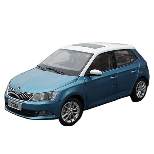 Modellauto im Maßstab 1:18 for Skoda Kristall Legierung Auto Modell Druckguss Metall Fahrzeug Auto Modell Miniatur Maßstab Fertig Modell Auto Fahrzeug(Blue) von VSIKMEY