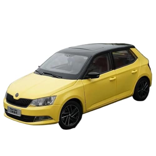 Modellauto im Maßstab 1:18 for Skoda Kristall Legierung Auto Modell Druckguss Metall Fahrzeug Auto Modell Miniatur Maßstab Fertig Modell Auto Fahrzeug(Yellow) von VSIKMEY