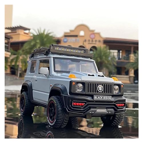 Modellauto im Maßstab 1:18 for Suzuki Jimny Legierung Auto Modell Druckguss Metall Geländewagen Auto Modell Simulation Fertige Produkt Miniatur Auto Modell(White) von VSIKMEY