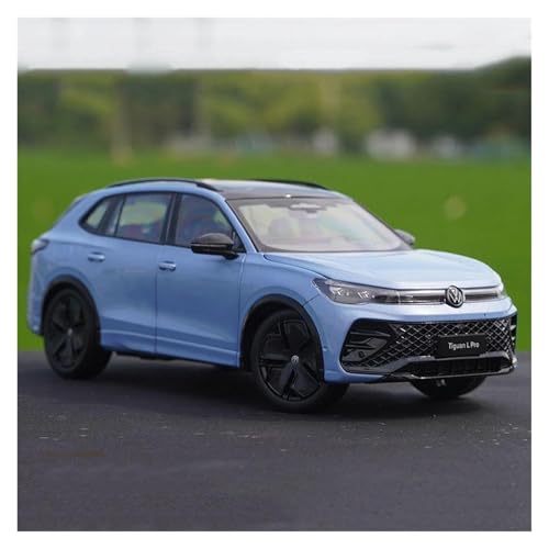 Modellauto im Maßstab 1:18 for Volkswagen Tiguan L PRO SUV Legierung Auto Modell Druckguss Metall Fahrzeug Auto Modell Simulation Sammlung Fahrzeug Modell(Blue) von VSIKMEY