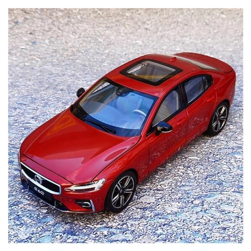 Modellauto im Maßstab 1:18 for Volvo S60 Legierung Luxus Auto Modell Druckguss Metall Fahrzeug Auto Modell Hohe Simulation Fertigen Produkt Maßstab Modell Auto(Red) von VSIKMEY