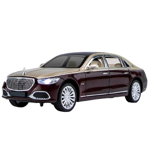 Modellauto im Maßstab 1:22 for Mercedes-Benz Maybach S680 Legierung Metall Luxus Auto Modell Druckguss Metall Spielzeug Auto Auto Modell Hohe Simulation Fertige Produkt Mini Auto(Red) von VSIKMEY