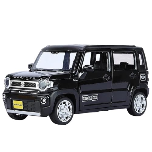 Modellauto im Maßstab 1:22 for Suzuki Hustler SUV Legierung Auto Modell Druckguss Metall Geländewagen Modell Spielzeug Simulation Sound Und Licht Spielzeug Auto(Black) von VSIKMEY