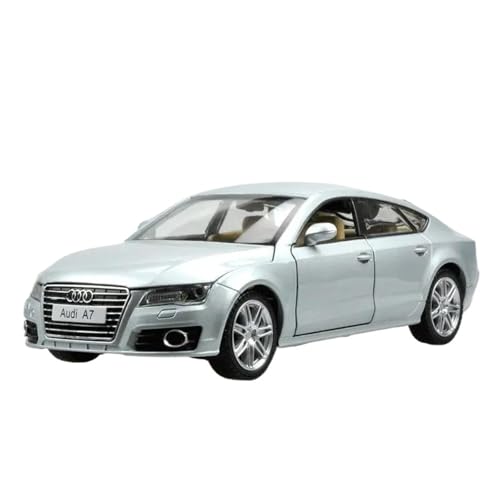 Modellauto im Maßstab 1:24 for Audi A7 Coupe Modell Diecast Spielzeugauto Metall Auto Modell Sammlung Sound Und Licht Simulation Auto Spielzeug(Silver) von VSIKMEY