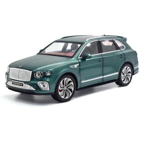 Modellauto im Maßstab 1:24 for Bentley Bentayga SUV Legierung Luxusautomodell Druckguss Metallfahrzeug Automodell Simulation Sound und Licht fertiges Spielzeugauto(Green) von VSIKMEY