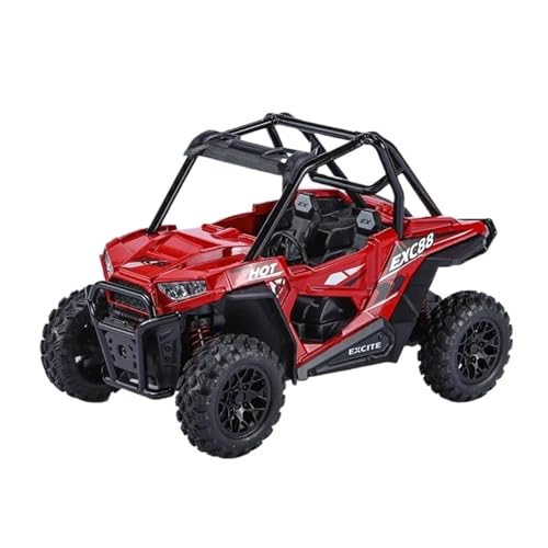 Modellauto im Maßstab 1:24 for Bombardier ATV All Terrain Vehicle Legierung Auto Spielzeugauto Modell Sound und Licht Spielzeug Modell Fahrzeug(Red) von VSIKMEY