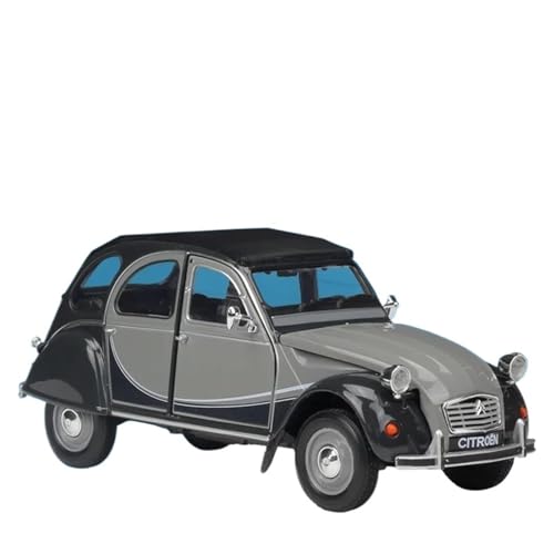 Modellauto im Maßstab 1:24 for Citroen 2CV 6 Charleston Legierung Klassische Auto Modell Diecast Metall Auto Fahrzeug Modell Sammlung Motor Fahrzeug Modell(Gray) von VSIKMEY