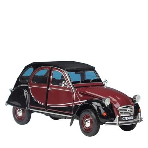 Modellauto im Maßstab 1:24 for Citroen 2CV 6 Charleston Legierung Klassische Auto Modell Diecast Metall Auto Fahrzeug Modell Sammlung Motor Fahrzeug Modell(Red) von VSIKMEY