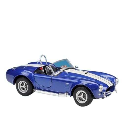 Modellauto im Maßstab 1:24 for Ford 1965 Shelby Cobra 427 S/C Legierung Sportwagen Modell Diecast Metall Oldtimer Fahrzeug Modell Spielzeugauto(Blue) von VSIKMEY