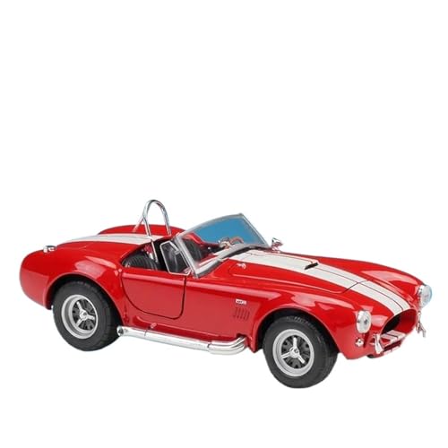 Modellauto im Maßstab 1:24 for Ford 1965 Shelby Cobra 427 S/C Legierung Sportwagen Modell Diecast Metall Oldtimer Fahrzeug Modell Spielzeugauto(Red) von VSIKMEY