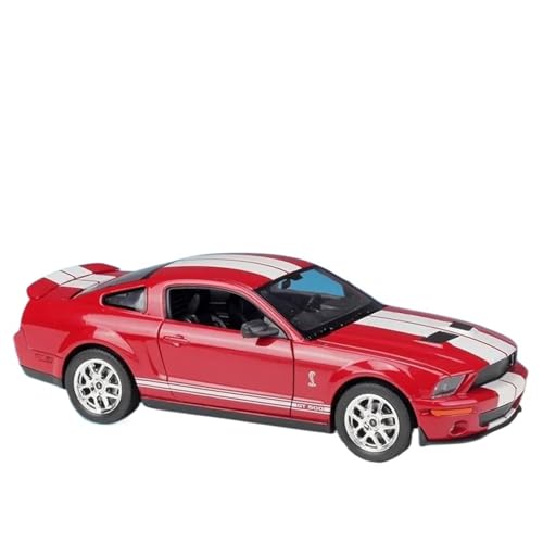 Modellauto im Maßstab 1:24 for Ford Mustang Shelby Cobra GT500 Legierung Auto Modell Druckguss Metall Sport Auto Modell Simulation Fahrzeug Modell(Red) von VSIKMEY