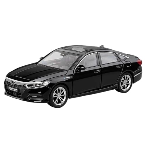 Modellauto im Maßstab 1:24 for Honda Accord Legierung Auto Modell druckguss Fahrzeug Modell Hohe Simulation Sound Und Licht Sammlung Spielzeug Auto(Black) von VSIKMEY