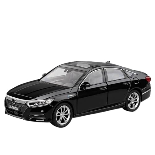 Modellauto im Maßstab 1:24 for Honda Accord Simulation Legierung Druckguss Spielzeug Auto Modell Fertig Sound Und Licht Auto Modell Spielzeug(Black) von VSIKMEY