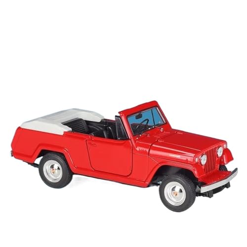 Modellauto im Maßstab 1:24 for Jeep Jeepster 1967 Alloy Car Diecast Toy Car Car Model Miniature Scale Model Car Toy(Red) von VSIKMEY