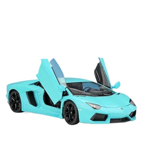 Modellauto im Maßstab 1:24 for Lamborghini Aventador LP700-4 Legierung Sportwagen Modell Druckguss Metall Racing Fahrzeug Modell Simulation Fertig Spielzeug Auto(Blue) von VSIKMEY