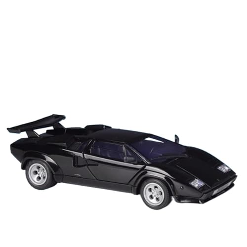 Modellauto im Maßstab 1:24 for Lamborghini Countach LP5000s Legierung Sportwagen Modell Druckguss Metall Rennwagen Modell Simulation Sammlung Fahrzeug(Black) von VSIKMEY