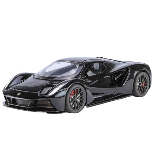 Modellauto im Maßstab 1:24 for Lotus EVIJA Legierung Reines Elektrische Auto Modell druckguss Simulation Sport Auto Modell Sound Und Licht Sammlung Spielzeug Auto(Black) von VSIKMEY