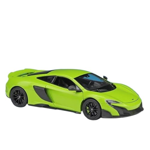 Modellauto im Maßstab 1:24 for McLaren 675LT Legierungssportwagenmodell, Rennwagenmodellkollektion aus Metalldruckguss, fertiges Miniaturautomodell(Green) von VSIKMEY