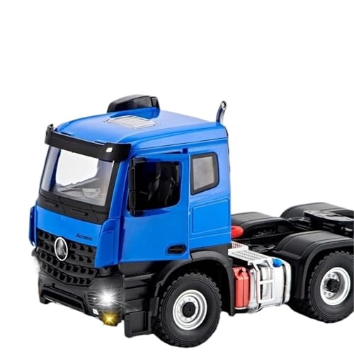 Modellauto im Maßstab 1:24 for Mercedes Benz Actros Atania Sattelschlepper-LKW-Legierung Diecast-Modell-LKW-fertiges Mini-Fahrzeug-Spielzeugauto(Blue) von VSIKMEY