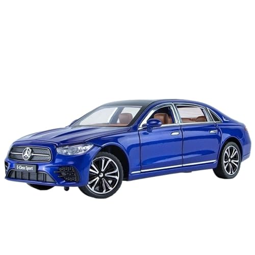 Modellauto im Maßstab 1:24 for Mercedes-Benz E-Klasse E300 L Legierung Auto Modell Druckguss Metall Spielzeug Auto Auto Modell Simulation Sound Und Licht Sammlung Fahrzeug(Blue) von VSIKMEY