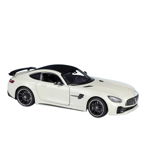 Modellauto im Maßstab 1:24 for Mercedes-Benz Mercedes GT R Legierung Sportwagen Modell Druckguss Metall Spielzeug Rennfahrzeug Modell Simulation fertiges Modellauto(White) von VSIKMEY