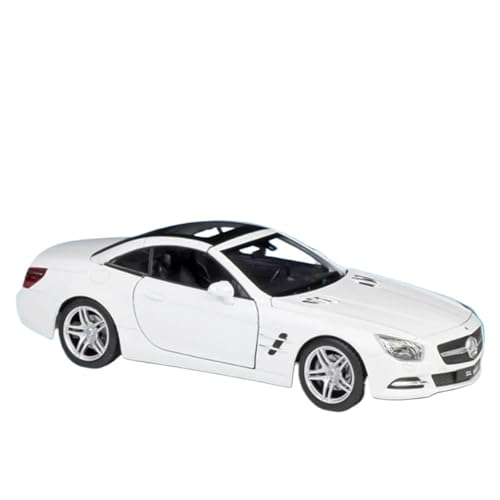 Modellauto im Maßstab 1:24 for Mercedes-Benz SL500 Legierung Sportwagen Modell Druckguss Metall Spielzeug Rennwagen Modell Hohe Simulation Sammlung Fahrzeug Modell(White) von VSIKMEY