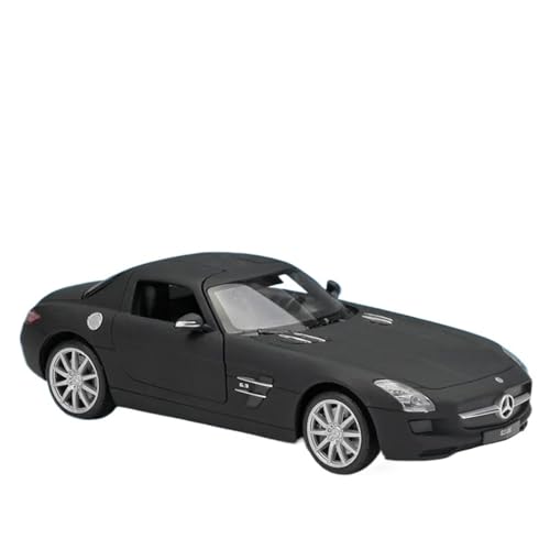 Modellauto im Maßstab 1:24 for Mercedes Benz SLS Legierung Sport Modell Druckguss Metall Racing Fahrzeug Modell Simulation Sammlung Spielzeug Auto Modell(Black) von VSIKMEY