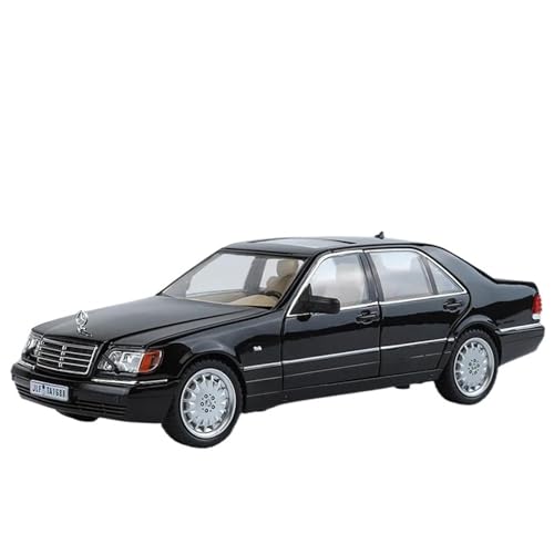 Modellauto im Maßstab 1:24 for Mercedes W140 S320 SEL Legierung Retro Klassisches Auto Modell Druckguss Metall Klassisches Fahrzeug Auto Modell Sound Und Licht Spielzeug Auto(Black) von VSIKMEY