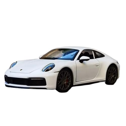 Modellauto im Maßstab 1:24 for Porsche 911 Carrera Legierung Sportwagen Modell Druckguss Metall Spielzeug Auto Auto Modell Hohe Simulation Modell Fahrzeug(White) von VSIKMEY