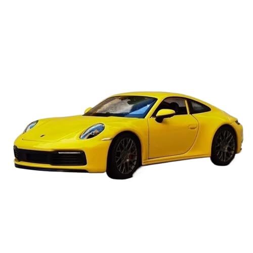 Modellauto im Maßstab 1:24 for Porsche 911 Carrera Legierung Sportwagen Modell Druckguss Metall Spielzeug Auto Auto Modell Hohe Simulation Modell Fahrzeug(Yellow) von VSIKMEY