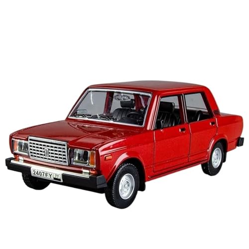 Modellauto im Maßstab 1:24 for Russland Lada 2105 druckguss Auto Modell Sound Und Licht Zurückziehen Spielzeug Fertige Modell Auto Fahrzeug(Red) von VSIKMEY