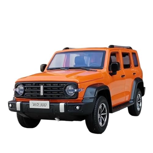 Modellauto im Maßstab 1:24 for Tank 300 Explorer Legierung Auto Modell Hohe Simulation Druckguss Metall Spielzeug Fahrzeug Modell Sound Und Licht Fahrzeug(Orange) von VSIKMEY