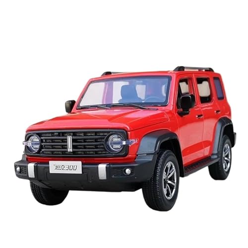 Modellauto im Maßstab 1:24 for Tank 300 Explorer Legierung Auto Modell Hohe Simulation Druckguss Metall Spielzeug Fahrzeug Modell Sound Und Licht Fahrzeug(Red) von VSIKMEY