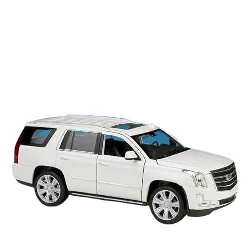 Modellauto im Maßstab 1:27 for Cadillac Cadillac Escalade SUV Legierung Auto Modell Druckguss Metall Spielzeug Geländewagen Auto Modell Fertige Fahrzeug(White) von VSIKMEY