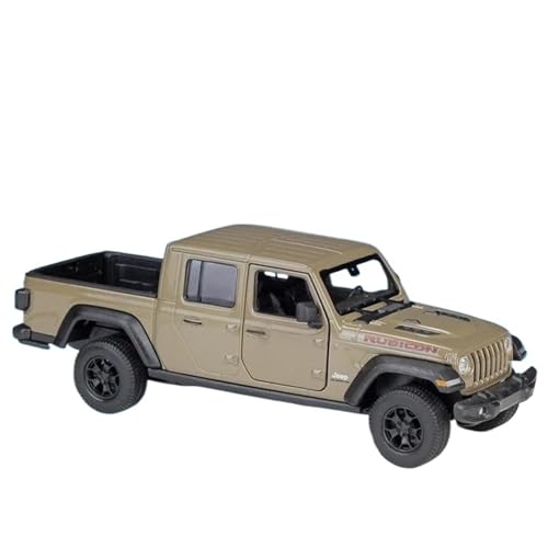 Modellauto im Maßstab 1:27 for Jeep Wrangler Simulation Fertig Legierung Pickup LKW Auto Modell Druckguss Metall Geländewagen Auto Modell Spielzeug Auto(Brown) von VSIKMEY