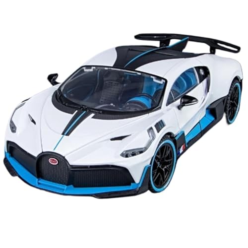 Modellauto im Maßstab Große Größe 1/18 for Bugatti DIVO Legierung Sportwagen Modell Druckguss Metall Spielzeug Auto Auto Modell Simulation Fertig Modell Auto(White) von VSIKMEY