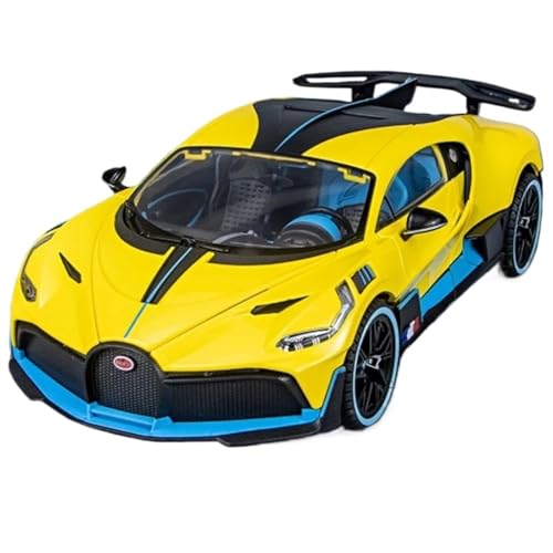 Modellauto im Maßstab Große Größe 1/18 for Bugatti DIVO Legierung Sportwagen Modell Druckguss Metall Spielzeug Auto Auto Modell Simulation Fertig Modell Auto(Yellow) von VSIKMEY