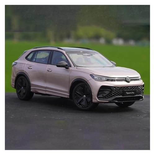 Modellauto im Maßstab Legierungsmodellauto im Maßstab 1:18 for Volkswagen Tiguan L Pro 2024, Druckgussautomodell, Klassische Erwachsenensammlung, statisches fertiges Modellauto(Pink) von VSIKMEY