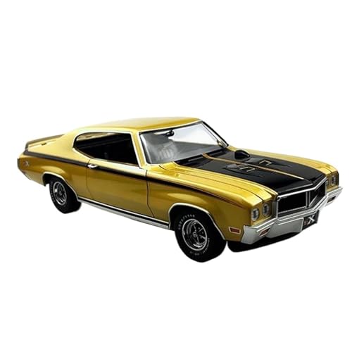 Modellauto im Maßstab Maßstab 1:18, Druckgusslegierung for Buick GSX 1970, gelbes Retro-Sammelautomodell, klassisches Sammlermodellauto for Erwachsene von VSIKMEY