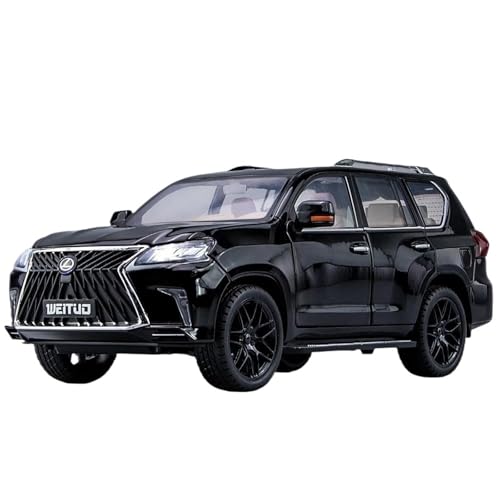 Modellauto im Maßstab Maßstab 1:18 for Lexus LX570 Geländewagen, Metalllegierung, Druckguss-Automodell, fertige Sammlung, Mini-Automodell(Black) von VSIKMEY