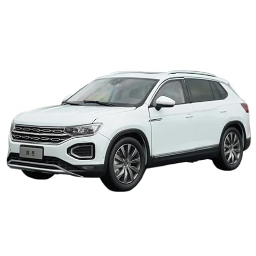 Modellauto im Maßstab Modellauto aus Druckgusslegierung im Maßstab 1:18 for Volkswagen Tanyue SUV Geländewagen Spielzeugautomodell Erwachsenensammlung Fahrzeugmodell(White) von VSIKMEY