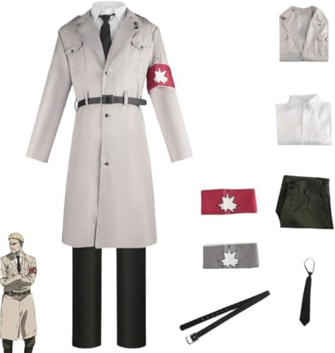 VSOVO Anime Attack on Titan Marley Cosplay Kostüm Halloween Outfit Party Uniform Anzug (Marley,3XL) von VSOVO