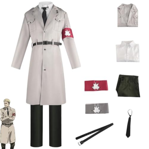 VSOVO Anime Cosplay Costume for Attack on Titan Marley Outfit Halloween Party Uniform (Suit,L) von VSOVO