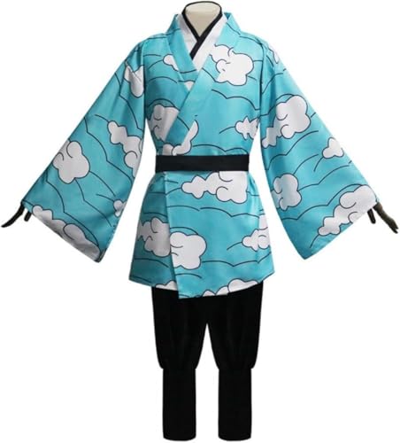 VSOVO Anime Demon Slayer Urokodaki Sakonji Cosplay Kostüm Halloween Party Kimono Uniform Full Set (Full Set,L) von VSOVO